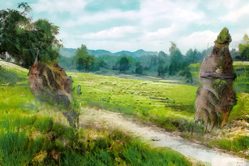 Alex Fischer, Totem Path 120x180, 2021-07-27